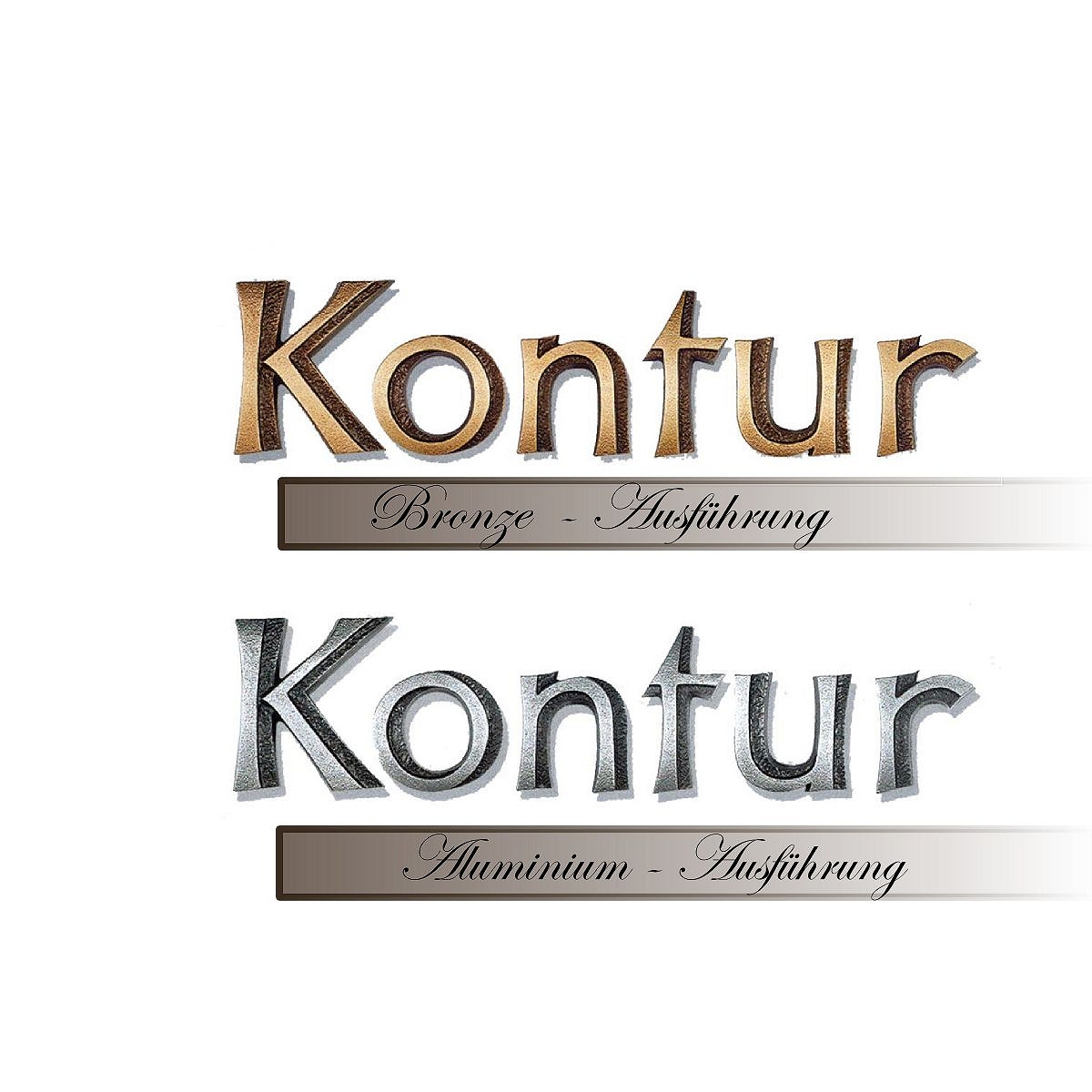Bronzebuchstaben für Grabsteine Typ Kontur  Bronzebuchstaben, Grabvasen,  Grablampen, Grabplatten - Bildhauerei Eger Freiburg