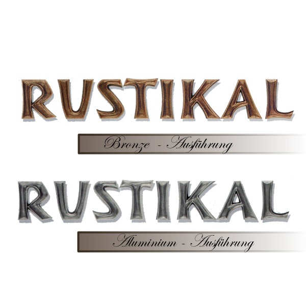 Grabsteinbuchstaben Rustikal