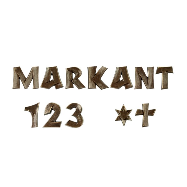 Bronzebuchstaben Markant