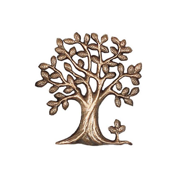 Lebensbaum aus Bronze Relief