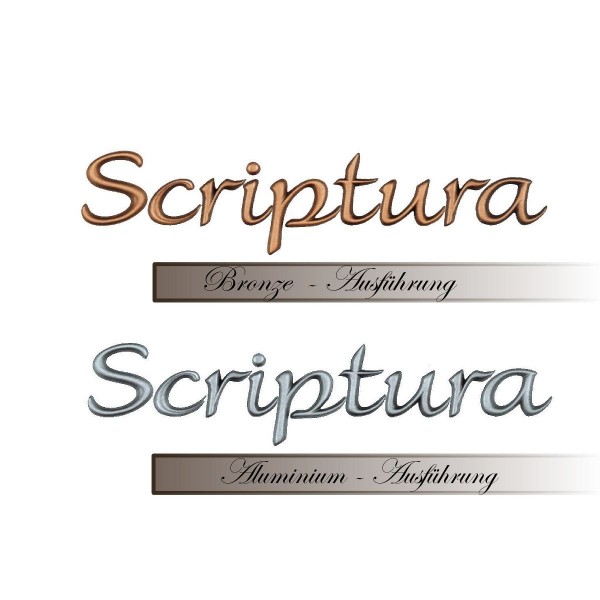 Grabsteinbuchstaben Scriptura