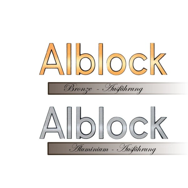 Grabsteinbuchstaben Alblock