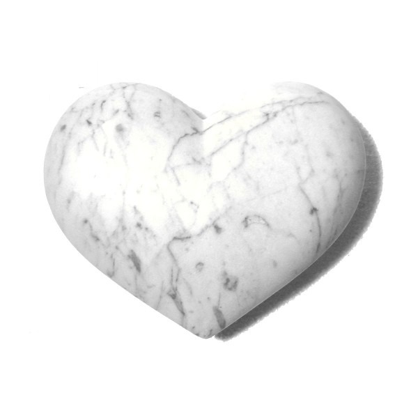 Herz aus Carraramarmor
