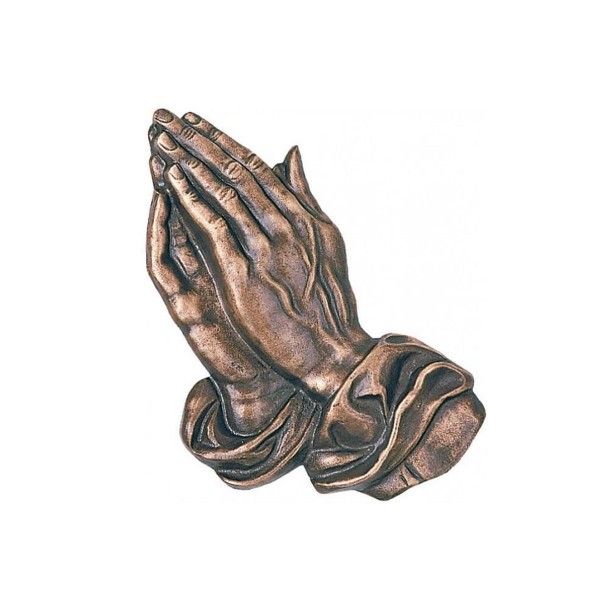 Betende Hände aus Bronze