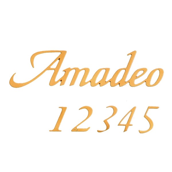 Grabsteinschriftzug Amadeo